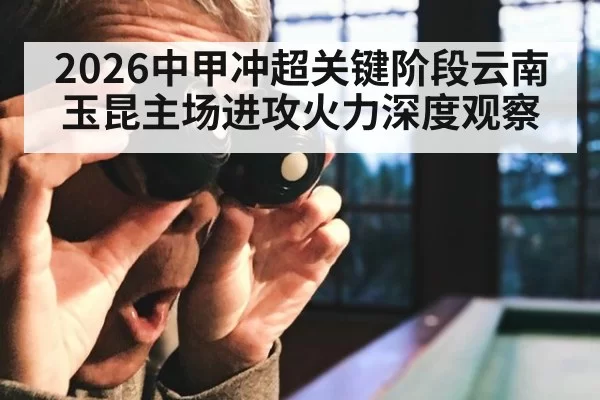 2026中甲冲超关键阶段云南玉昆主场进攻火力深度观察
